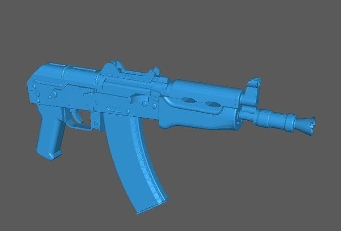 AK74U 1 FOR ACTION FIGURES 3D PRINT MODEL 3D model 3D printable | CGTrader