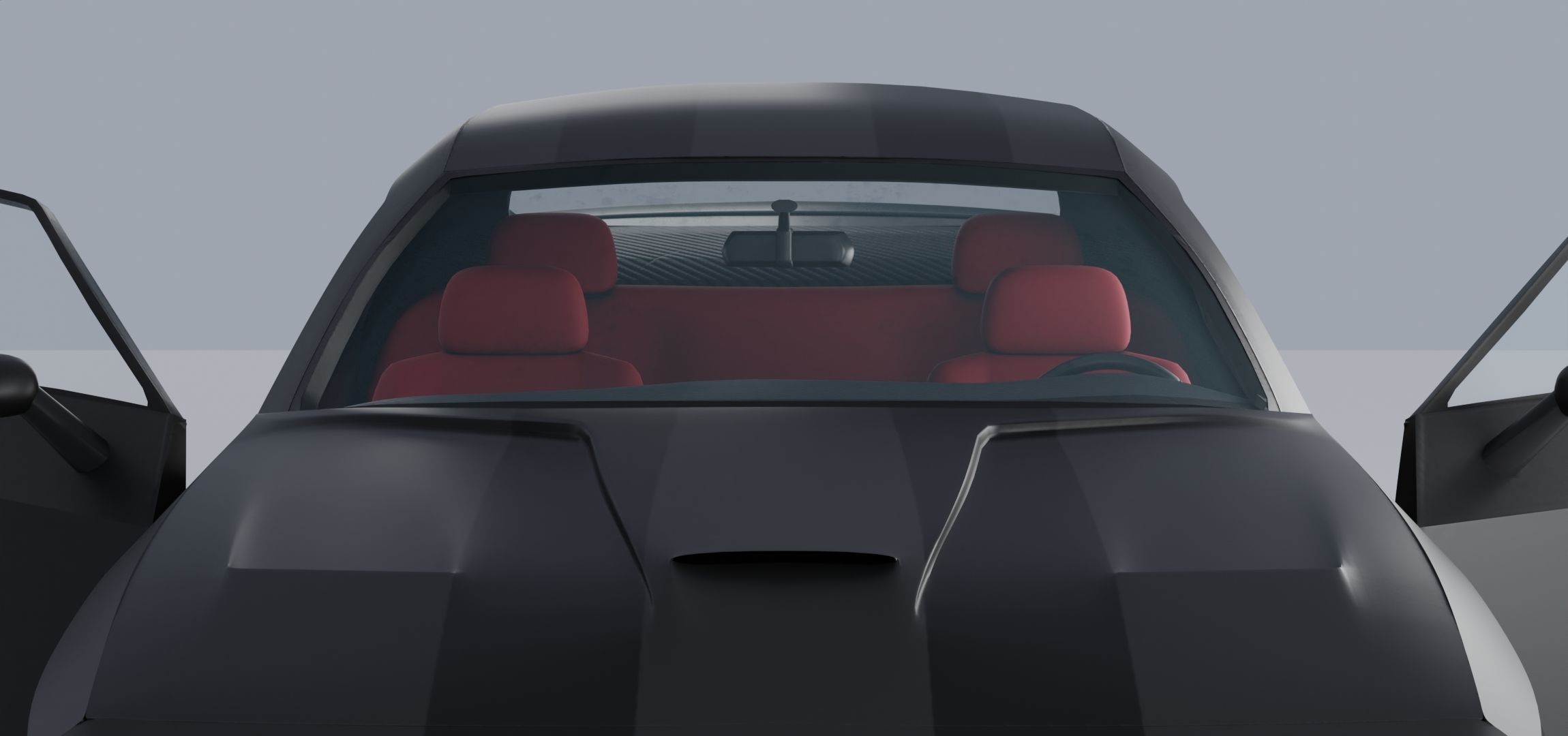 Dodge Challenger 2008 Low-poly 3D model_13