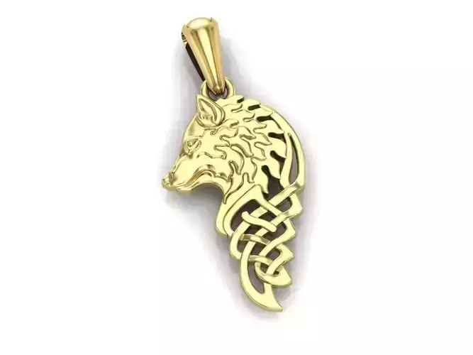 wolf pendant