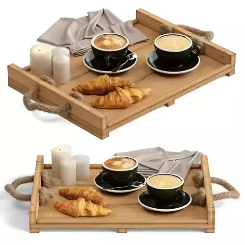 Decor Coffee and croissant Set 31