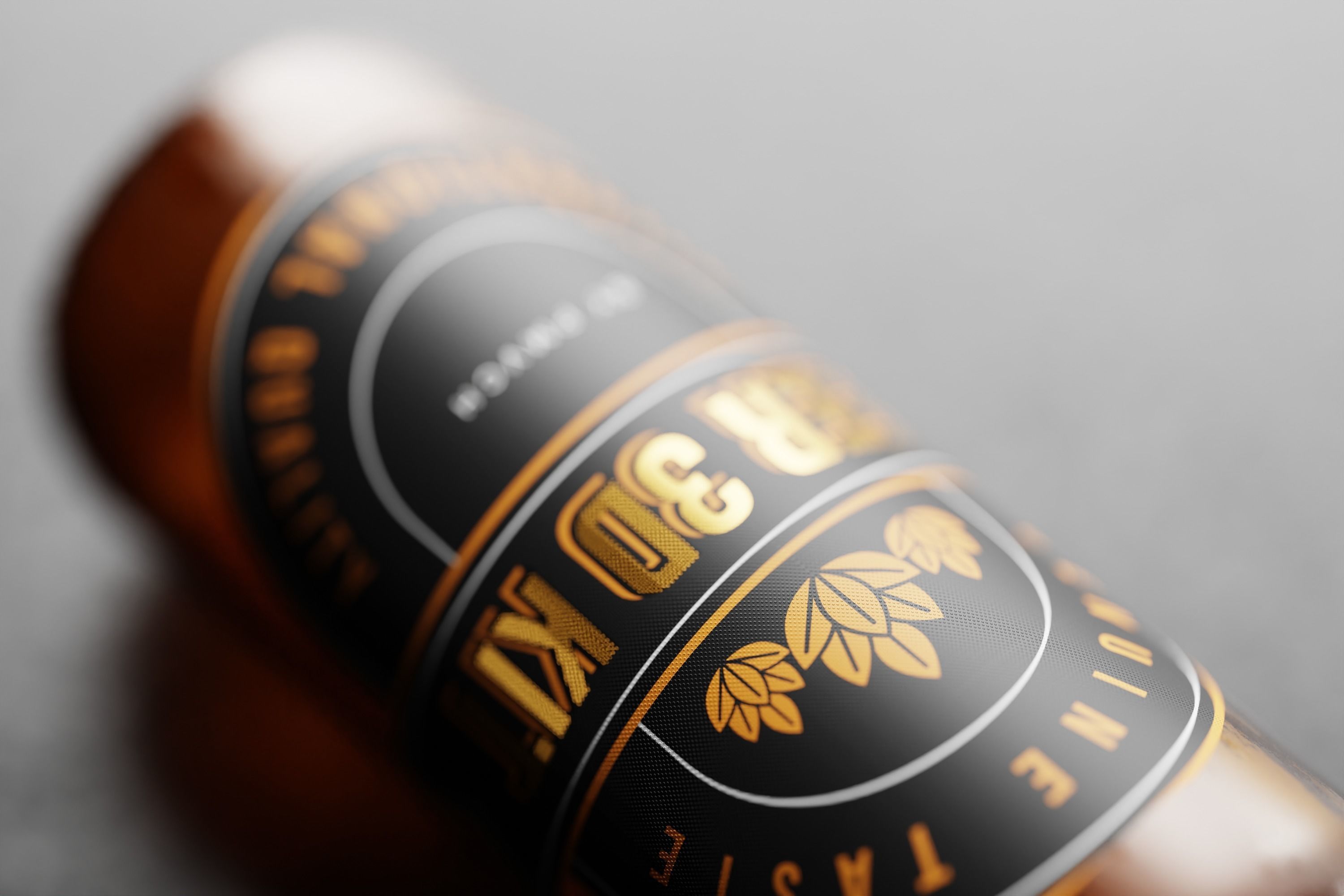 Belgian Beer Bottle Low-poly 3D model_9