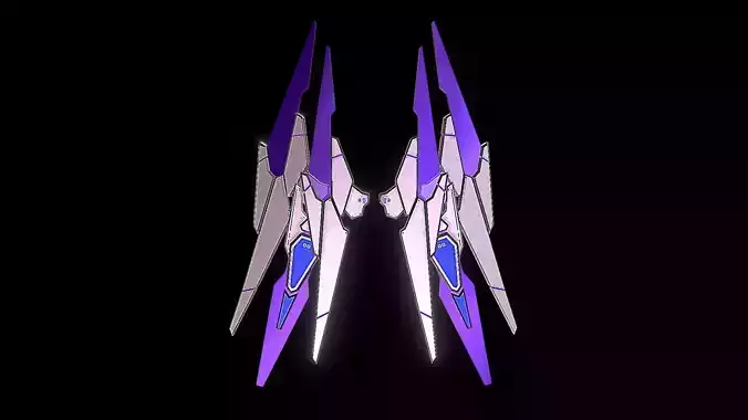 Robot Wings Low-poly 3D model
