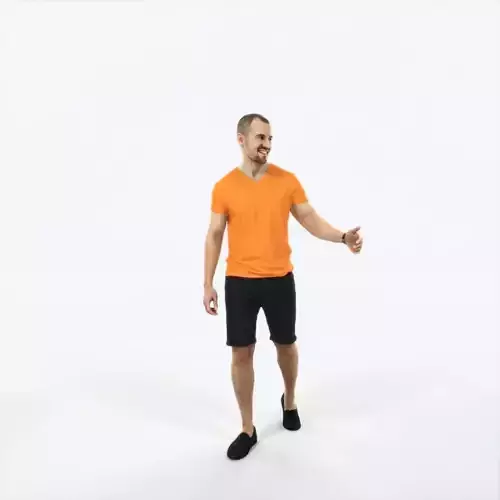 Master 24L Explaining Couple Summer walking Casual Man