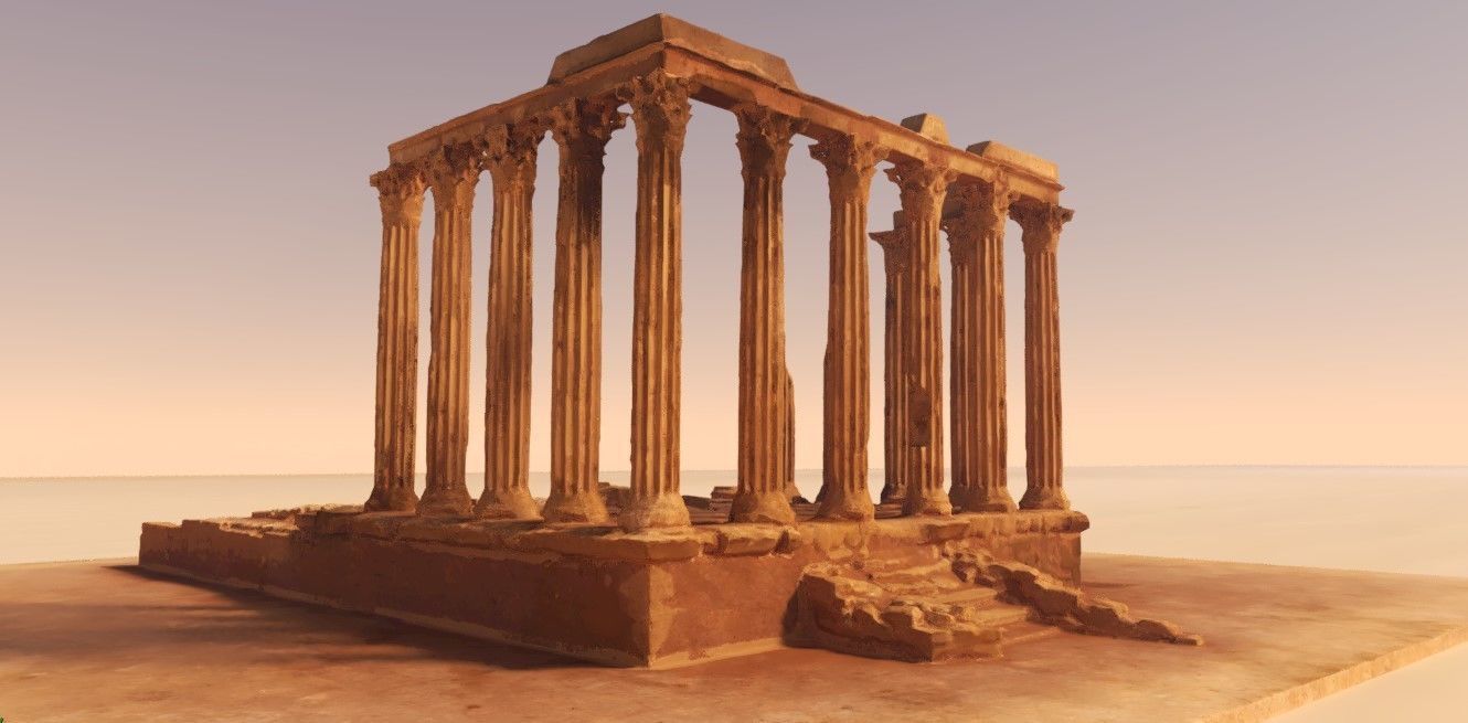 Ancient Ruins Low-poly 3D model_6