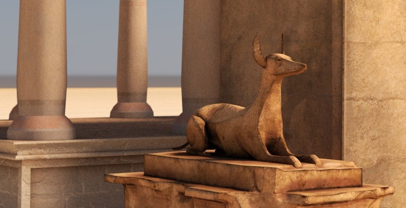 Ancient Ruins Low-poly 3D model_7