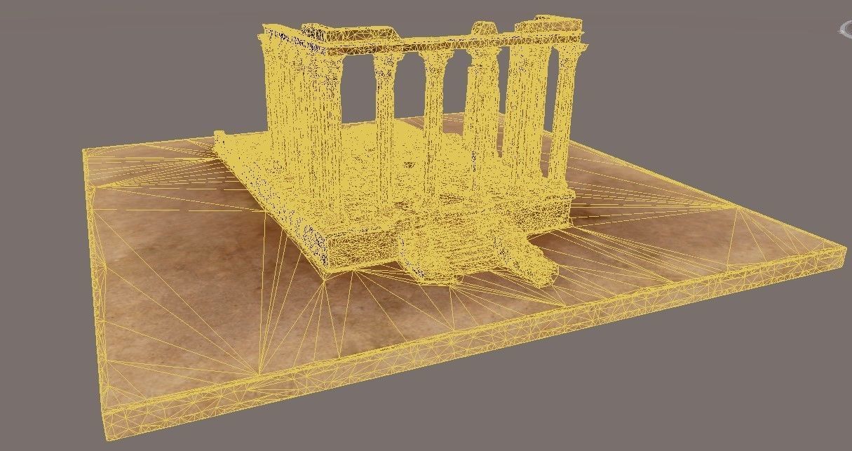 Ancient Ruins Low-poly 3D model_20