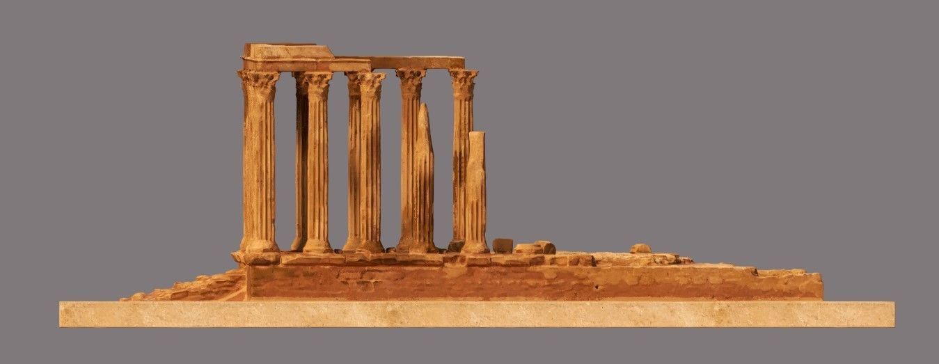 Ancient Ruins Low-poly 3D model_14