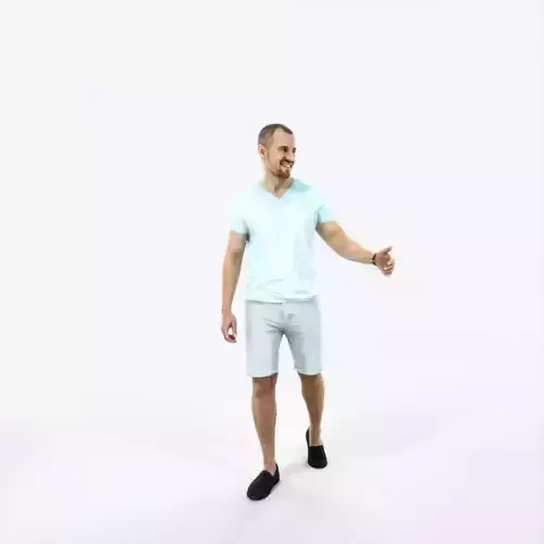 Master 24A Explaining Couple Summer walking Casual Man