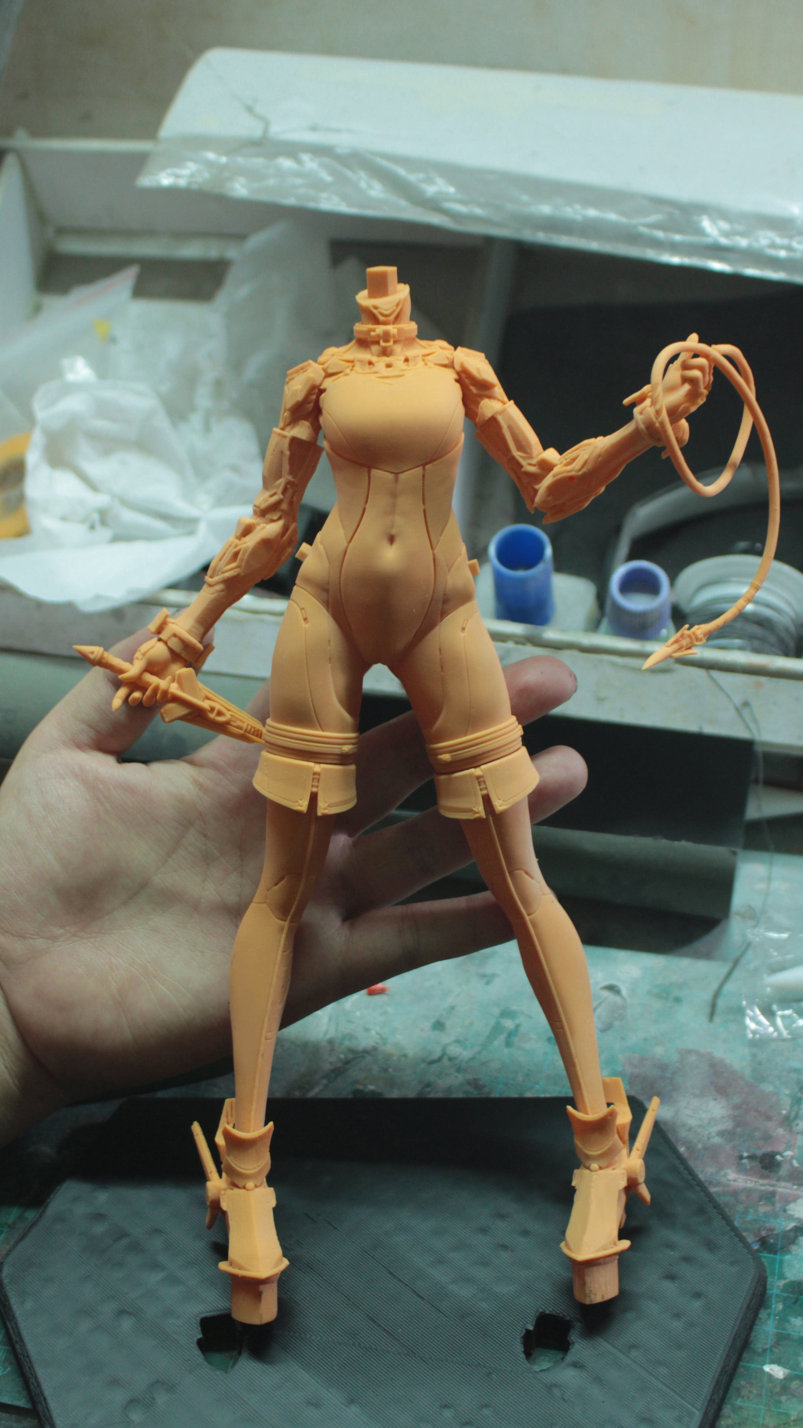 Lilith Mecha Succubus - 3D Print Statue Files 3D print model_13