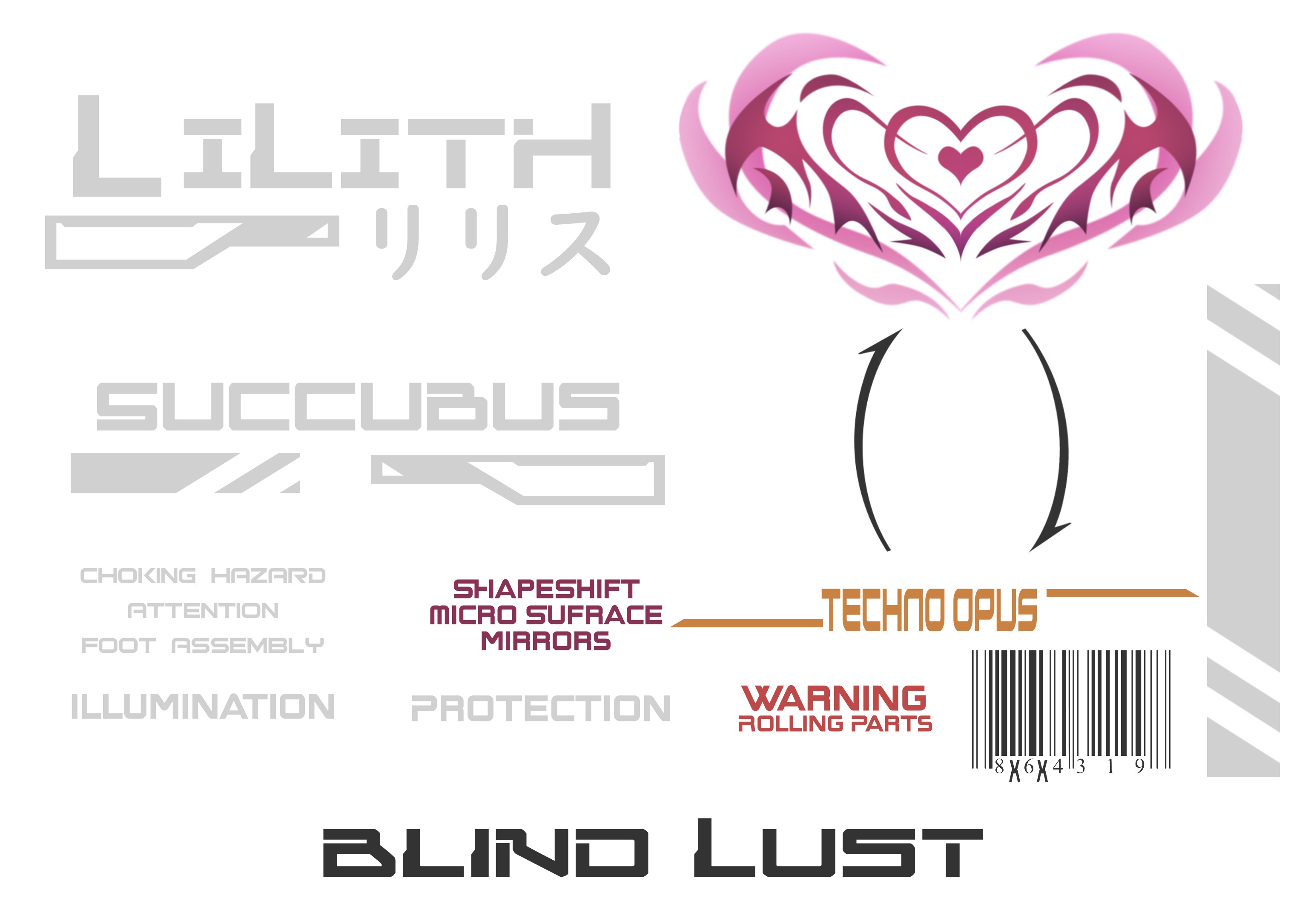 Lilith Mecha Succubus - 3D Print Statue Files 3D print model_24