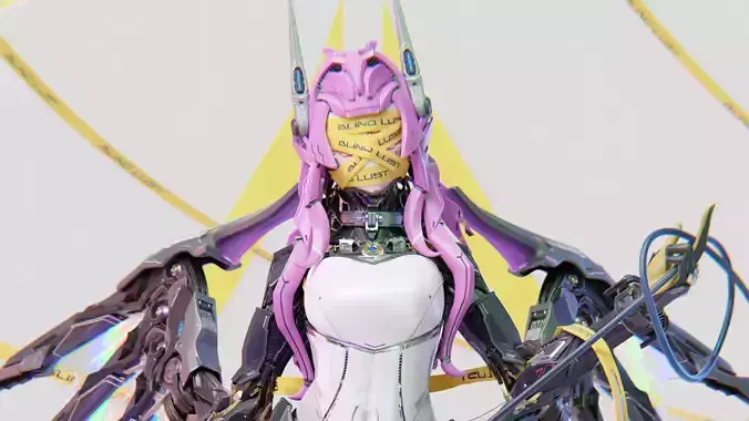 Lilith Mecha Succubus - 3D Print Statue Files 3D print model