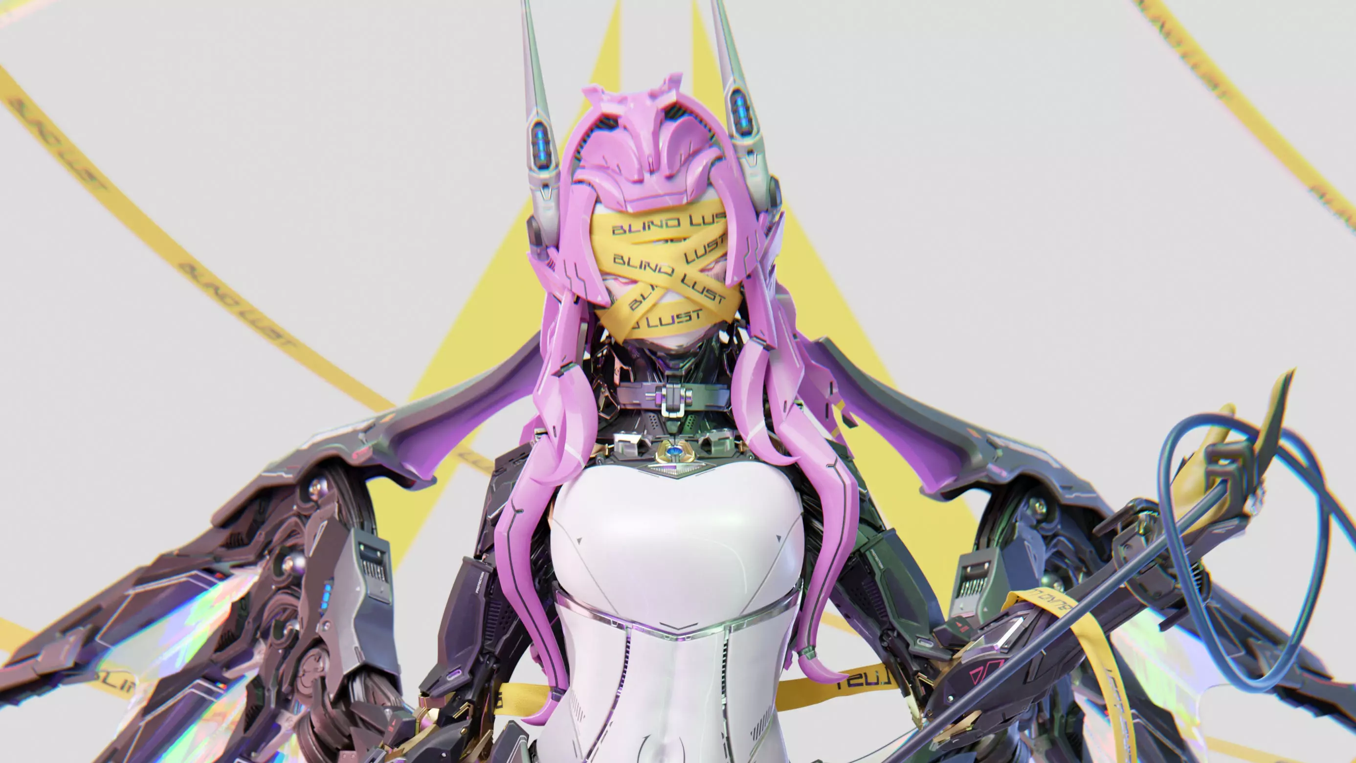 Lilith Mecha Succubus - 3D Print Statue Files 3D print model_0