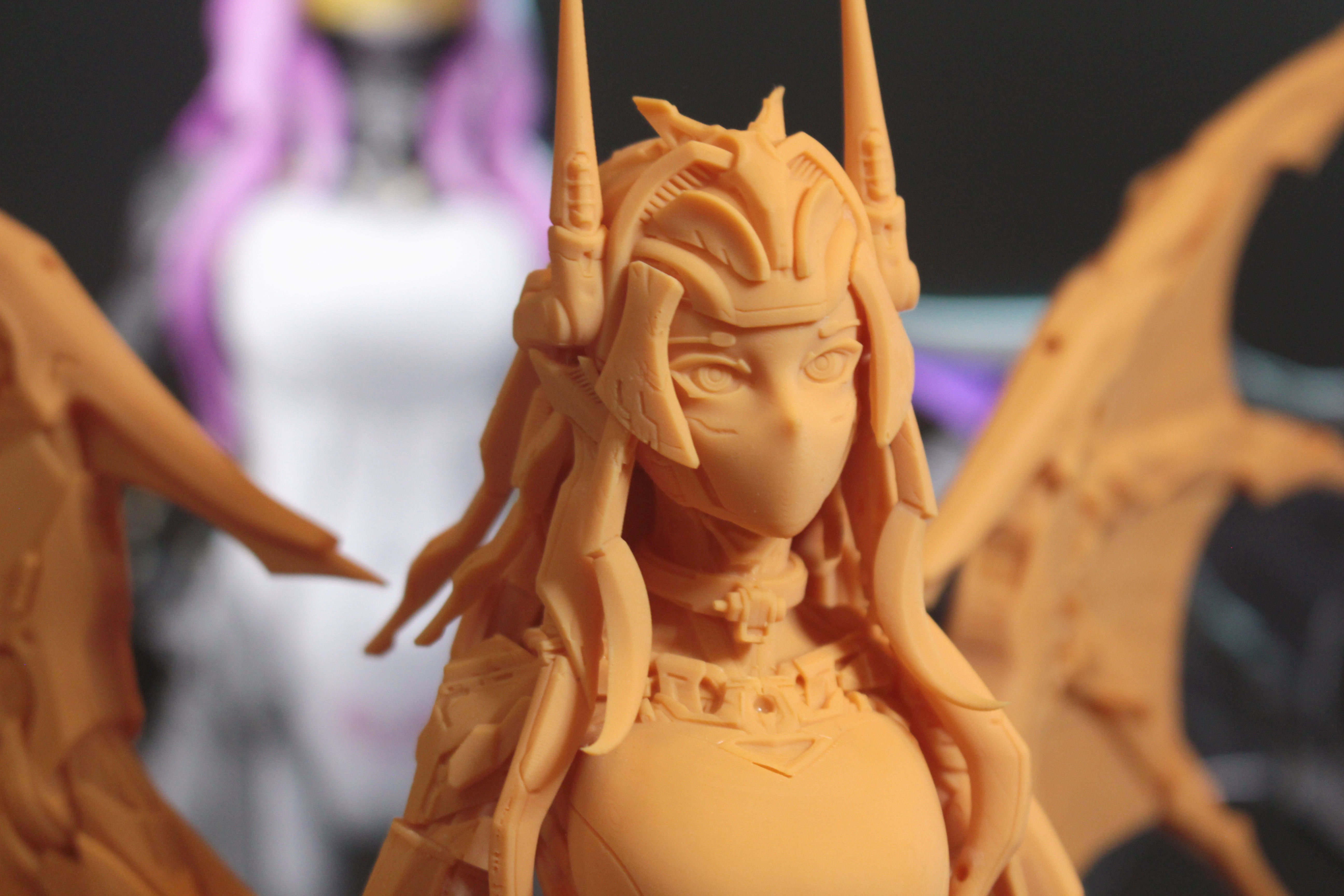 Lilith Mecha Succubus - 3D Print Statue Files 3D print model_10