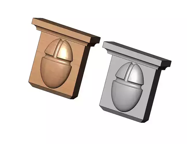 Scarab decorative corbel and bracket