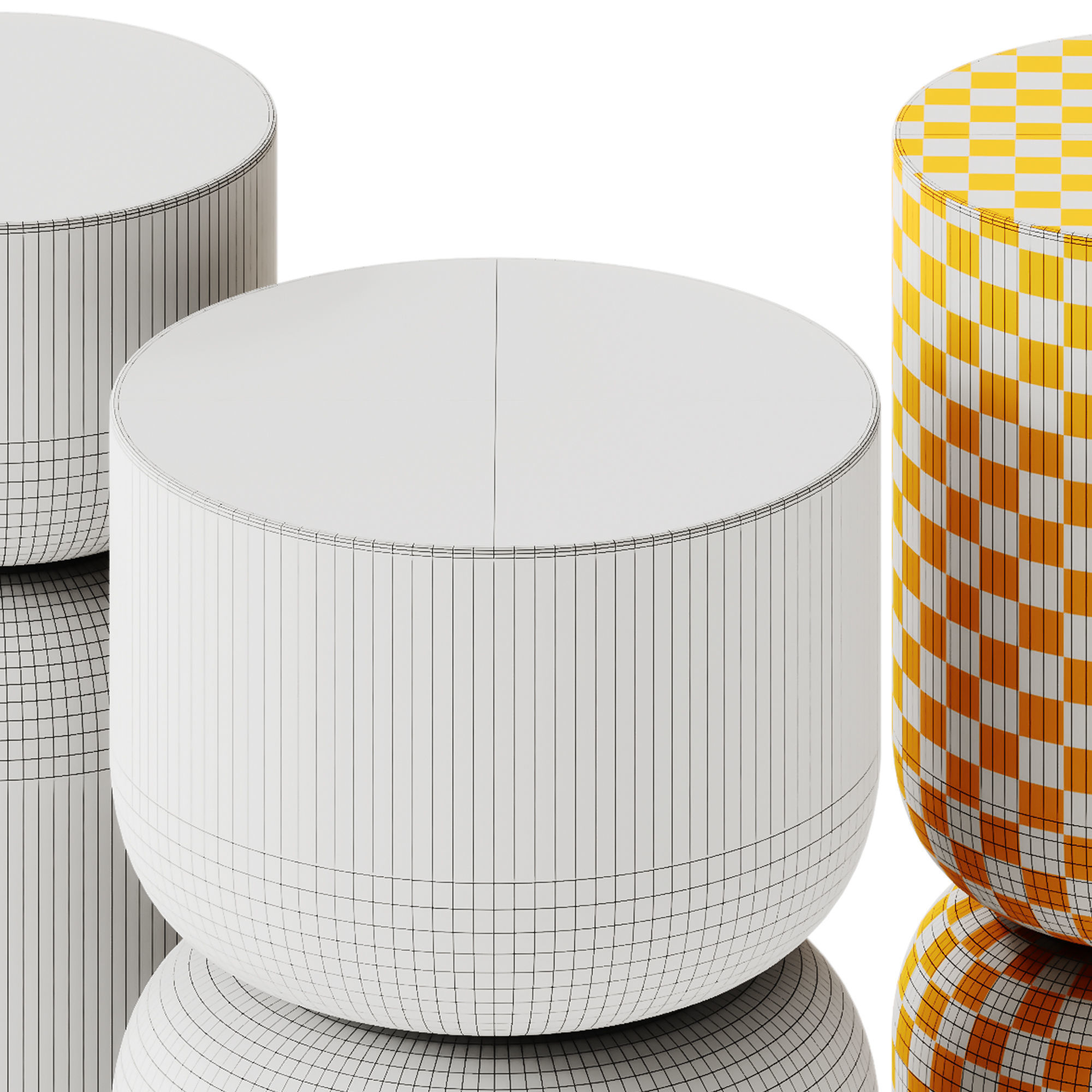 Nordal Amina and Matka Side Tables by Westwing Collection 3D model_5