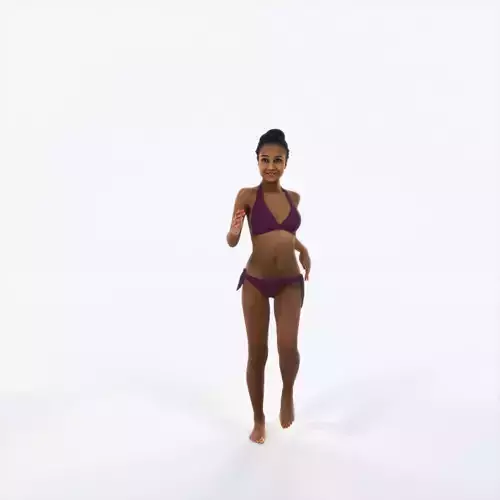 May 05F Running Jogging Beach Sports Woman