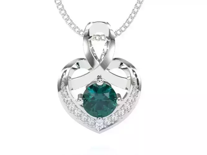 Diamond Women Pendant White Gold LT-2308-031