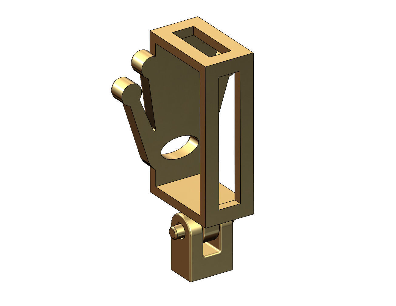 Watch crown logo bail link 3D print model_2