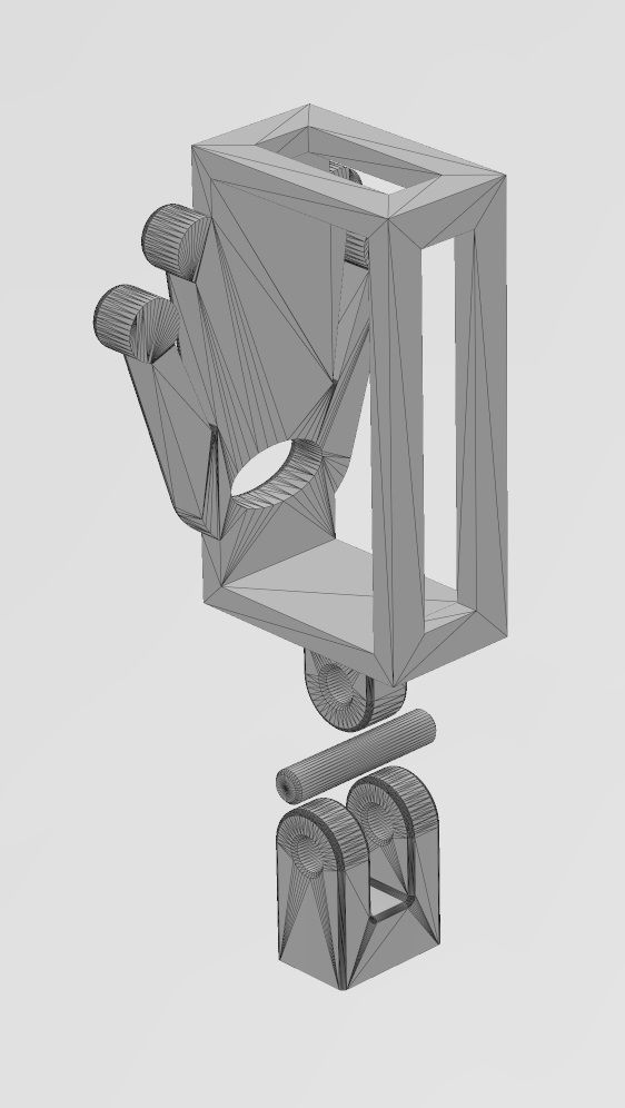 Watch crown logo bail link 3D print model_14