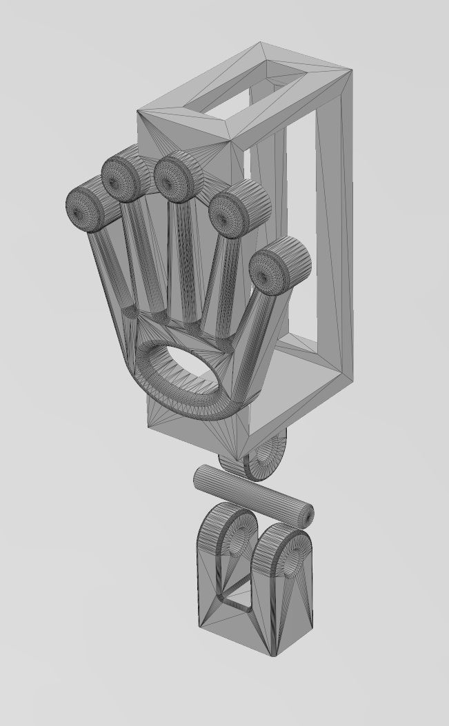 Watch crown logo bail link 3D print model_13