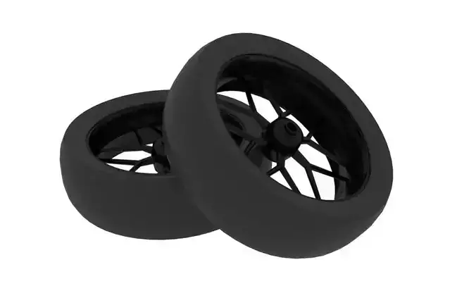Motorcycle Wheel and Rim Free 3D model