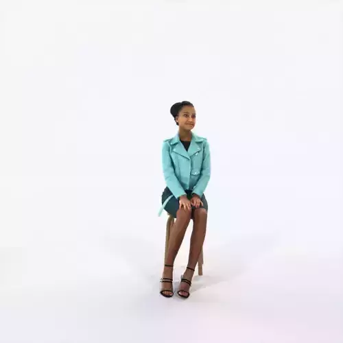 May 06J Observing Sitting Casual Woman