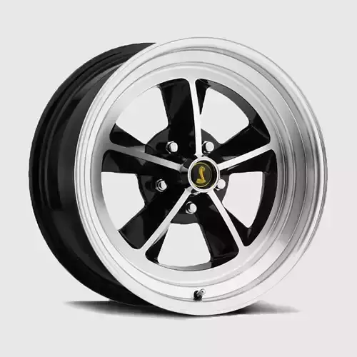 Legendary Wheel Co GT9 Alloy Wheel 17x8 BlackMachined 1965-1973