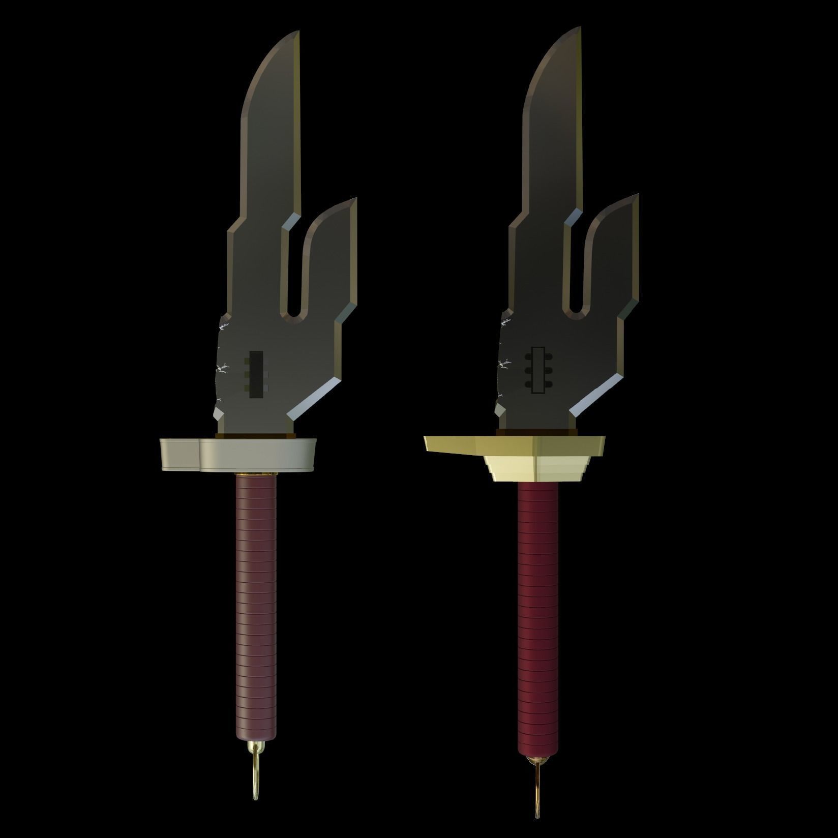 INVERTED SPEAR OF HEAVEN ANIME MANGA VERSIONS JUJUTSU KAISEN-STL 3D print model_2