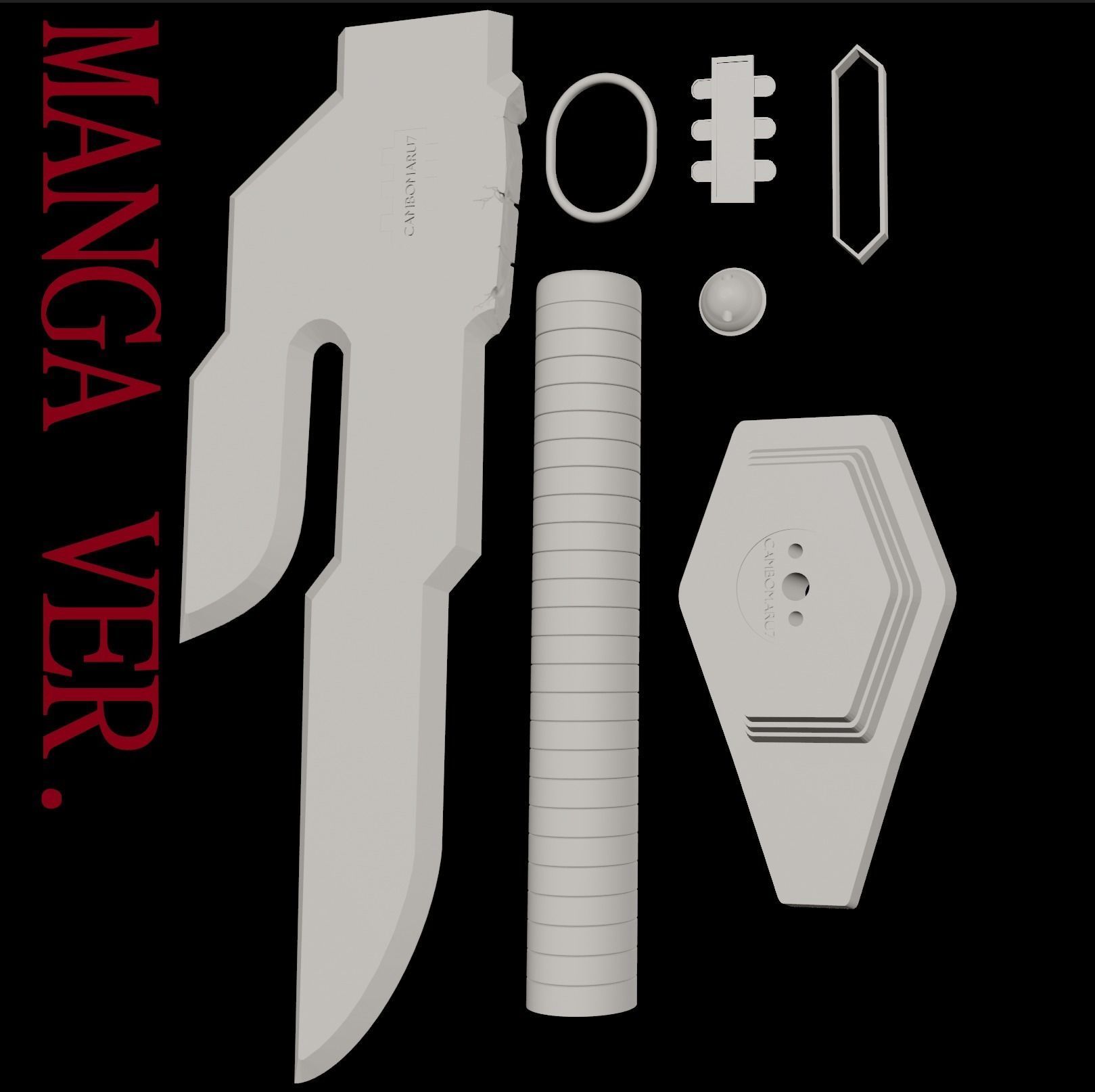 INVERTED SPEAR OF HEAVEN ANIME MANGA VERSIONS JUJUTSU KAISEN-STL 3D print model_7