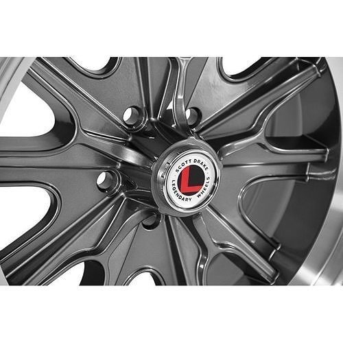 Legendary Wheel Co HB45 Alloy Wheel 17x8 Charcoal Machined C 3D model 3