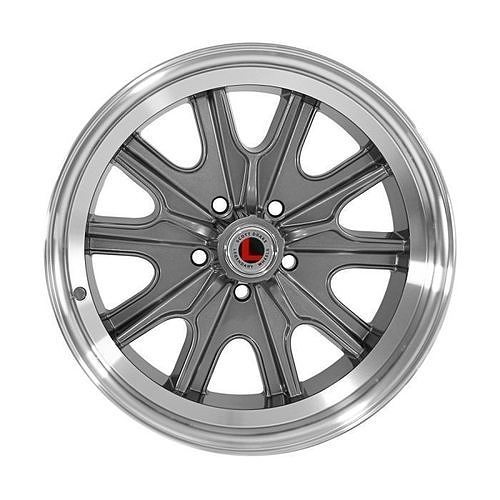 Legendary Wheel Co HB45 Alloy Wheel 17x8 Charcoal Machined C 3D model 2