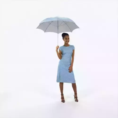 May 11I Umbrella African American Event Elegant Woman