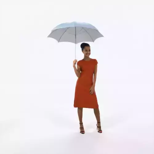 May 11G Umbrella African American Event Elegant Woman