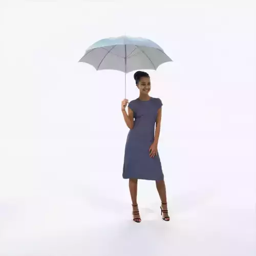 May 11C Umbrella African American Event Elegant Woman