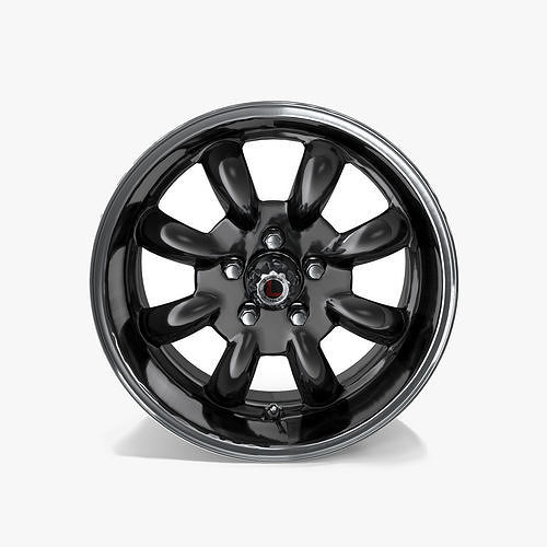 Legendary Wheel Co Minilite LW80 Charcoal 3D model 2
