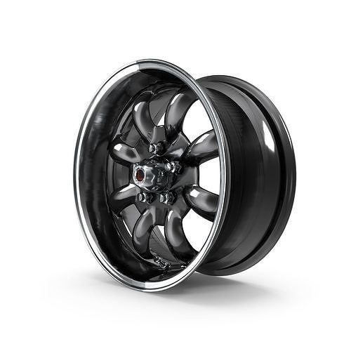 Legendary Wheel Co Minilite LW80 Charcoal 3D model 7