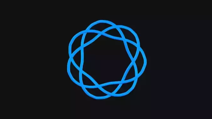 Torus Knot 11 Low-poly 3D model