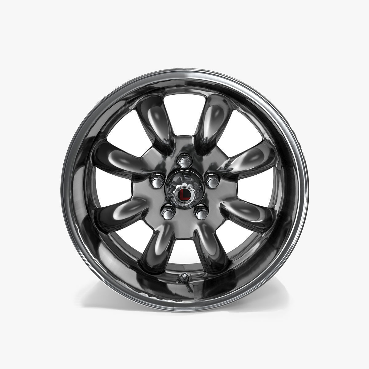 Legendary Wheel Co Minilite LW80 Silver 3D model_19