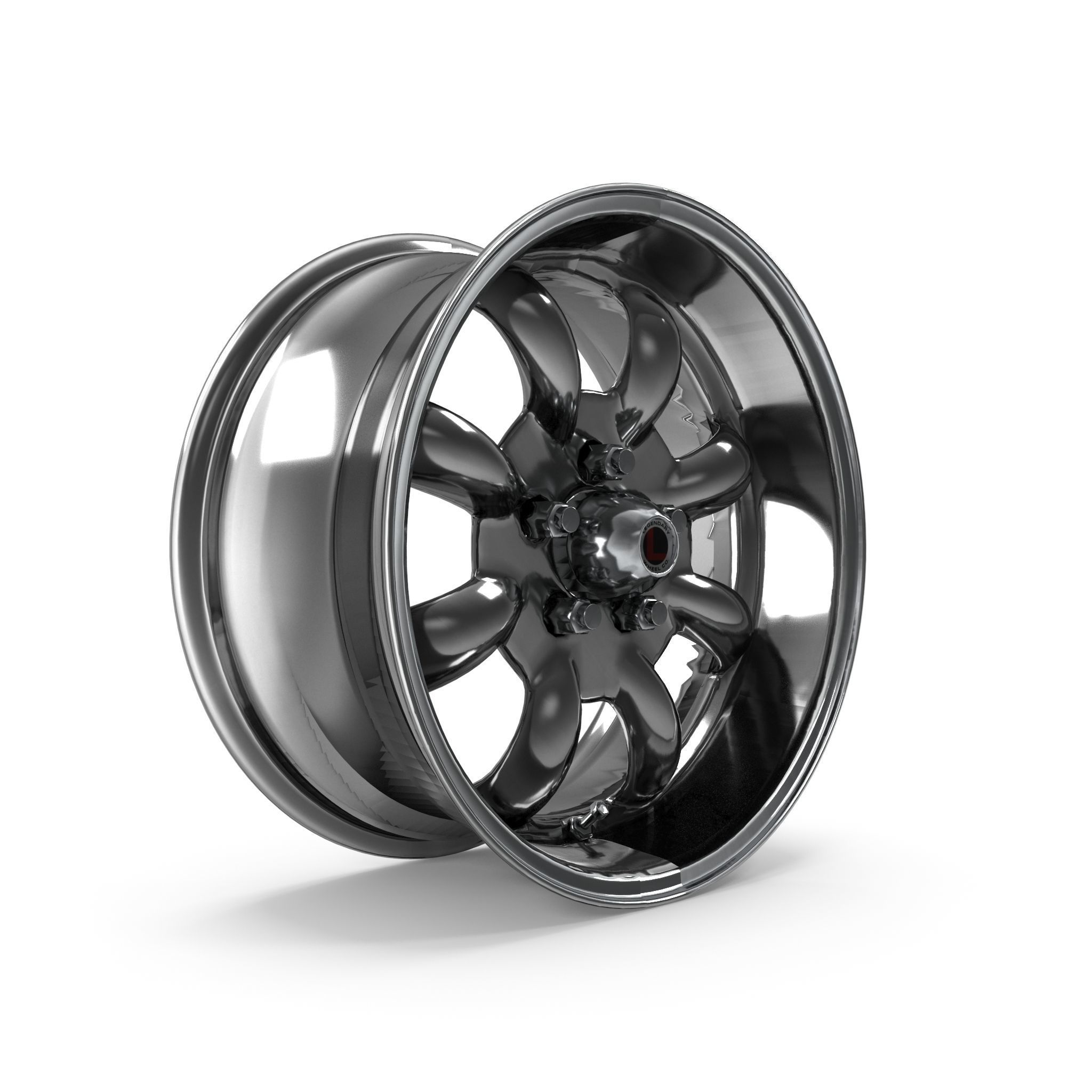Legendary Wheel Co Minilite LW80 Silver 3D model_25