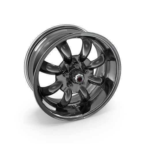 Legendary Wheel Co Minilite LW80 Silver 3D model 7