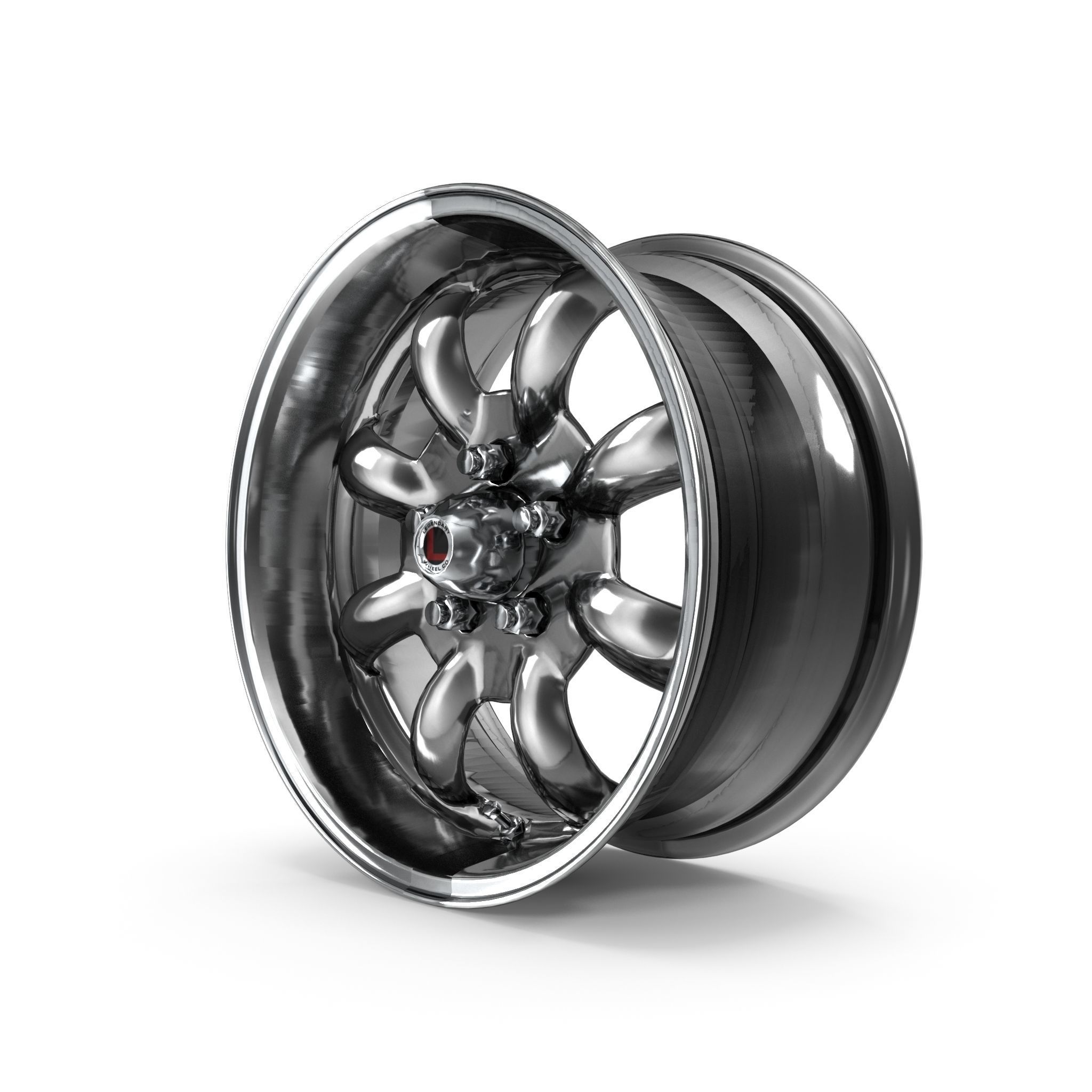 Legendary Wheel Co Minilite LW80 Silver 3D model_10
