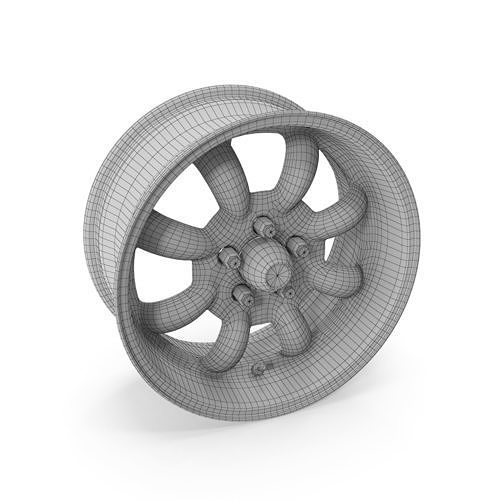 Legendary Wheel Co Minilite LW80 Silver 3D model 6