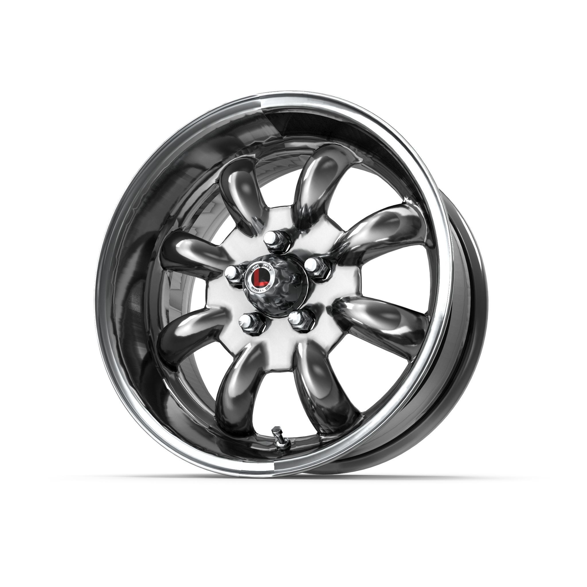 Legendary Wheel Co Minilite LW80 Silver 3D model_13