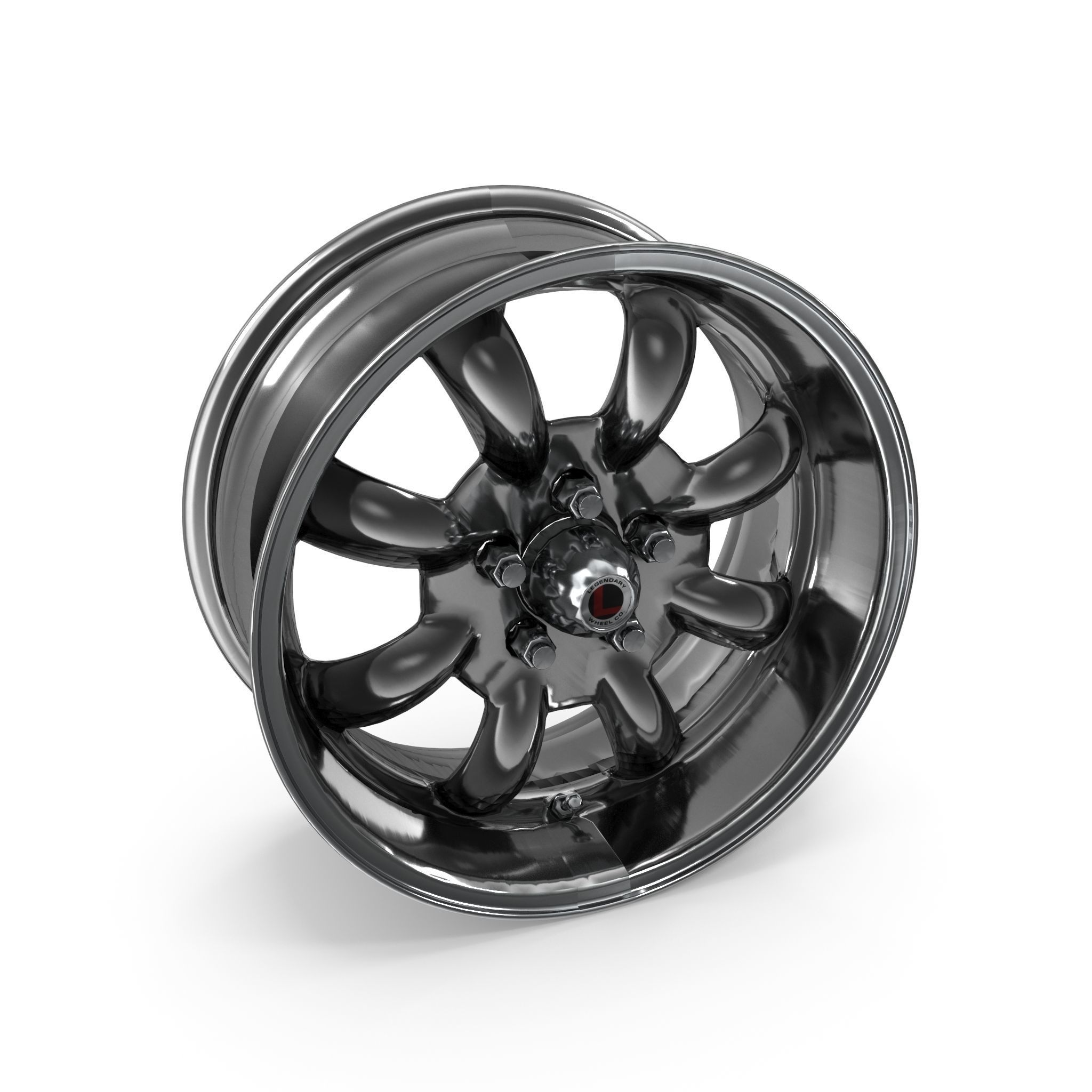 Legendary Wheel Co Minilite LW80 Silver 3D model_21