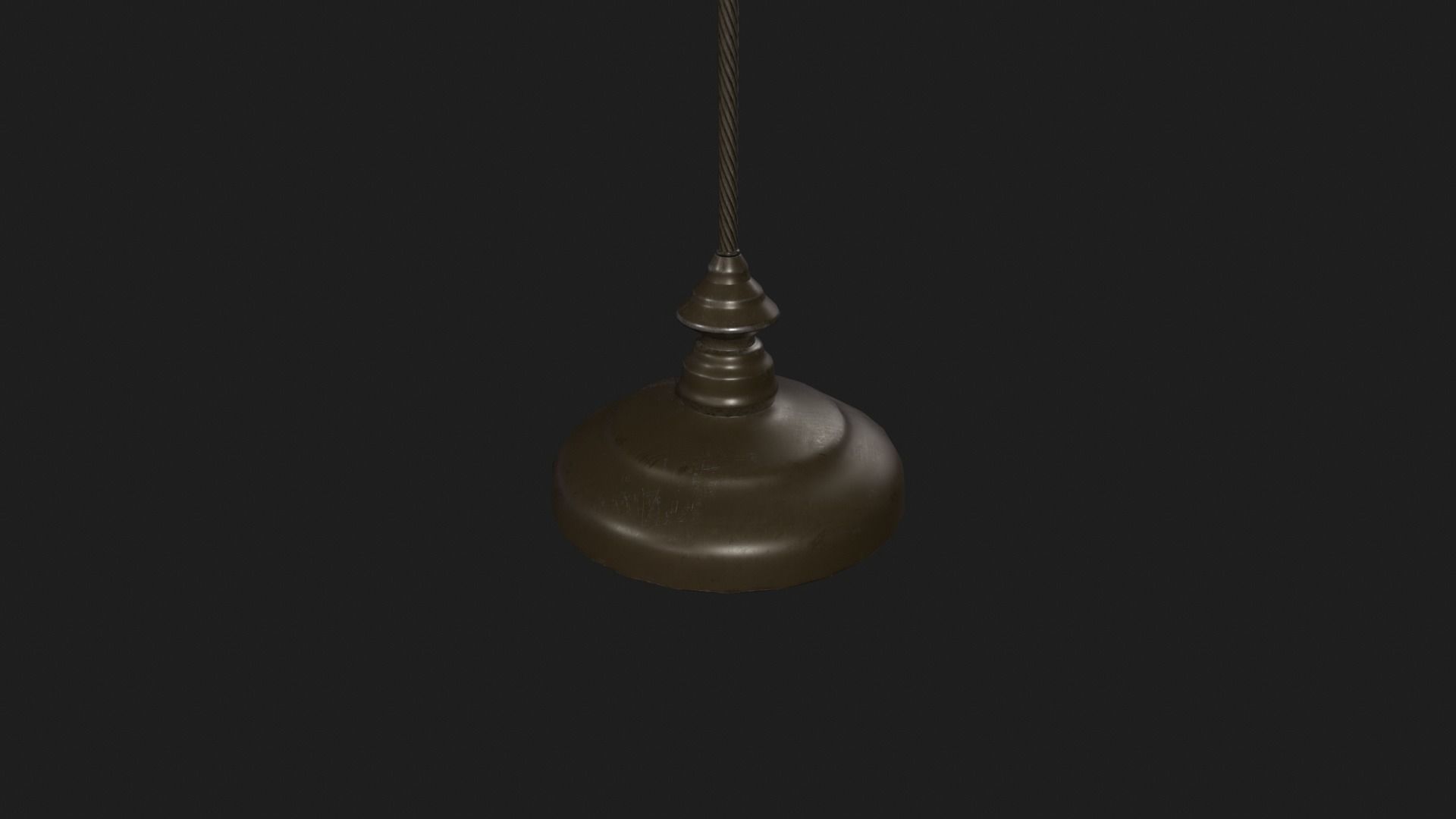Vintage Ceiling Light Free low-poly 3D model_2