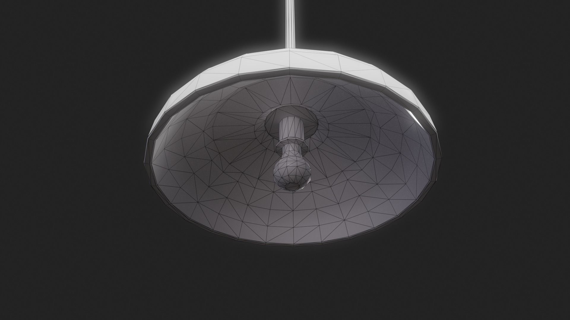 Vintage Ceiling Light Free low-poly 3D model_8