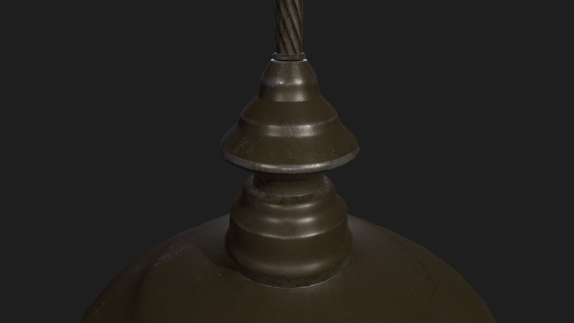 Vintage Ceiling Light Free low-poly 3D model_3