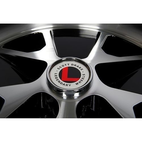 Legendary Wheel Co Styled Alloy Wheel BlackMachined 1965-1973 3D model 3