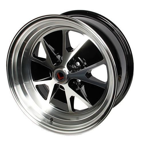 Legendary Wheel Co Styled Alloy Wheel BlackMachined 1965-1973 3D model 2