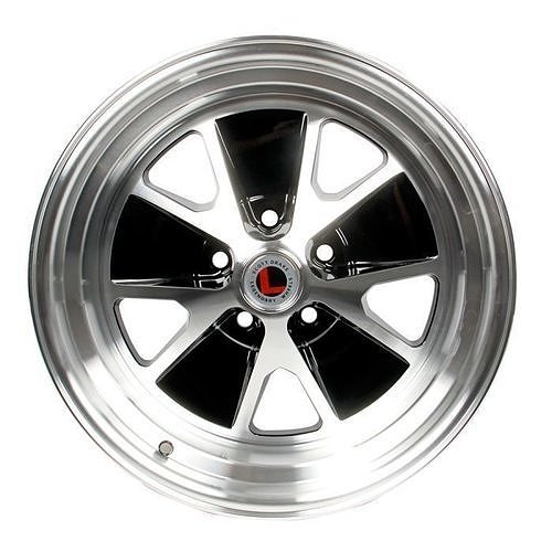 Legendary Wheel Co Styled Alloy Wheel BlackMachined 1965-1973 3D model 4